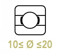 Roulements rigides &agrave; billes 10 &agrave; 20
