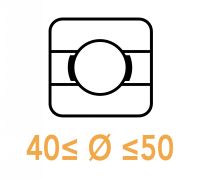 Roulements rigides &agrave; billes 40 &agrave; 50