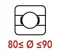 Roulements rigides &agrave; billes 80 &agrave; 90
