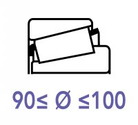 Roulements &agrave; rouleaux coniques 90 &agrave; 100