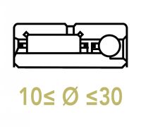 Roulements combin&eacute;s 10 &agrave; 30