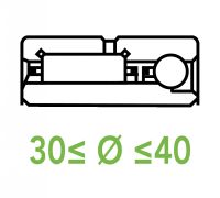 Roulements combin&eacute;s 30 &agrave; 40