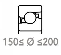 But&eacute;es &agrave; billes 150 &agrave; 200