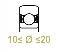 Galets de came 10 &agrave; 20