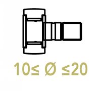 Galets de came sur axe 10 &agrave; 20