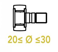 Galets de came sur axe 20 &agrave; 30