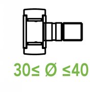 Galets de came sur axe 30 &agrave; 40