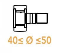 Galets de came sur axe 40 &agrave; 50