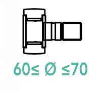 Galets de came sur axe 60 &agrave; 70