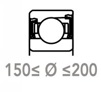 Roulements de pr&eacute;cision &agrave; billes 150 &agrave; 200