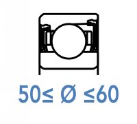 Roulements de pr&eacute;cision &agrave; billes 50 &agrave; 60
