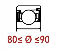 Roulements de pr&eacute;cision &agrave; billes 80 &agrave; 90