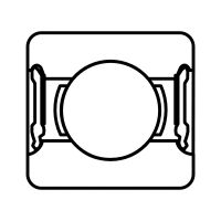 DEEP GROOVE BALL BEARING - SEALED (2RS) ÉTANCHE (Model : R1-03-ETANCHE)