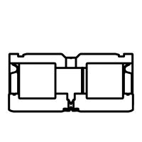 Symbole roulement à rouleaux cylindriques jointifs à deux rangées