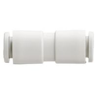 Raccord instantan&eacute; de couleur blanche, union double
