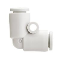 Raccord instantan&eacute; de couleur blanche, coude union