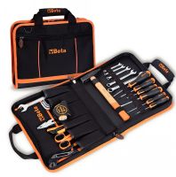 Trousse en tissu technique avec assortiment de 27 outils pour la maintenance
