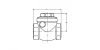 Clapet laiton femelle - femelle 43111 - Plan