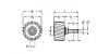 Roues dentées de lubrification en PU denture hélicoïdale, raccord de lubrification axial - Plan