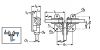 Renvoi d'angle 3 arbres rapport 1:1 polyacétal éxecution A - Plan