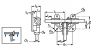 Renvoi d'angle 2 arbres rapport 1:1 polyacétal éxecution C - Plan