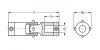 Joint de cardan à croisillon - Plan