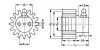 Pignon feutre lubrificateur de rechange - Plan