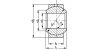 Rotule radiale acier inox/bronze - Plan