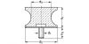 Support concave élastique - Plan