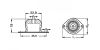 Amortisseur de vibrations caoutchouc-métal type MBM "Bubble Mount" - Plan
