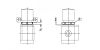 Ecrou hexagonal - Plan
