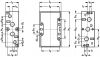 Distributeur en ligne 5/3 centre fermé - Plan