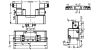 Distributeur ISO 5/3 centre fermé - Plan