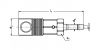 Corps coupleur ISO C aluminium pour tuyau - Plan