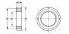 Écrou de serrage KM(L) avec filetages métriques - Plan