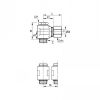 Banjo simple mâle BSP cylindrique joint acier zinc et NBR - LEGRIS 011A - Plan
