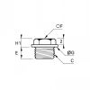 Bouchon laiton à 6 pans collerette mâle BSP cylindrique - LEGRIS 0201 - Plan