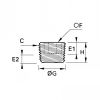 Bouchon acier à 6 pans creux mâle BSP conique - LEGRIS 0206 - Plan
