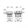 Bouchon laiton 6 pans mâle BSP cylindrique /métrique joint bi-matières - LEGRIS 022A - Plan