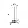 Silencieux plastique mâle cylindrique - LEGRIS 0674 - Plan