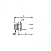 Silencieux à embase mâle cylindrique - LEGRIS 0675 - Plan