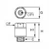 Silencieux plastique réglable mâle cylindrique - LEGRIS 0676 - Plan