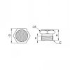Silencieux compact mâle cylindrique - LEGRIS 0682 - Plan