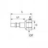 Embout femelle BSP cylindrique, profil ISO C - LEGRIS 086C - Plan