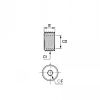 Réduction nickelée mâle-femelle cylindrique - LEGRIS 0903 - Plan