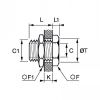 Traversée cloison nickelée femelle cylindrique - LEGRIS 0920 - Plan