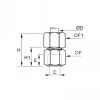 Piquage droit femelle BSP cylindrique - LEGRIS 1814 - Plan