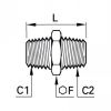 Mamelon égal/inégal mâle/mâle NPT - LEGRIS 182C - Plan