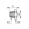 Réduction mâle BSP conique/femelle BSP cylindrique - LEGRIS 1863 - Plan