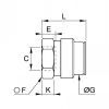Corps femelle, BSP cylindrique série maxi - LEGRIS 2A72 - Plan